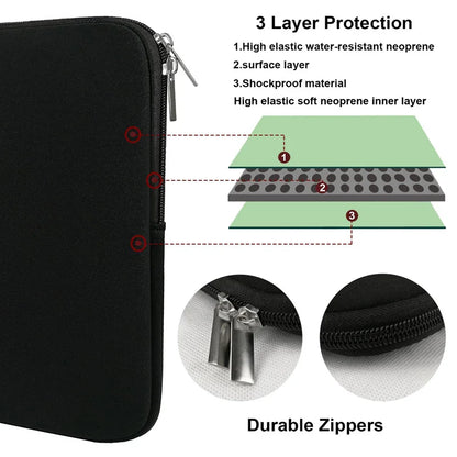 Laptop Sleeve Case PC Cover for Xiaomi Air HP Dell Laptop Bag Tablet Case For Macbook Air Pro Retina 11 12 13 14 15 15.6 inch
