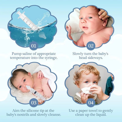 10ML/20ML Baby Nasal Aspirator Syringe Baby Nose Cleaner Rhinitis Nasal Washer Irrigator Needle Baby Nose Washing for Children